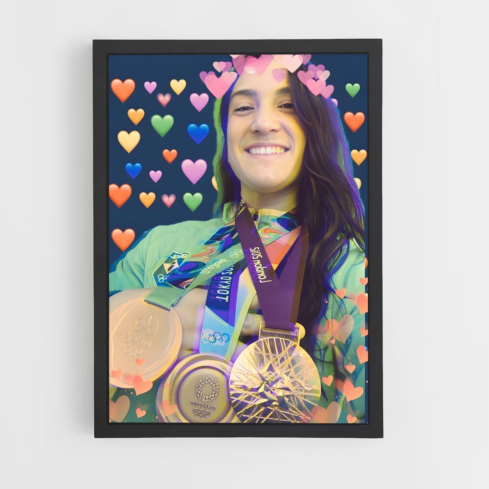 Poster Cœur de Champion – affiche Judo (vue 2)